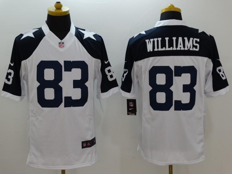 Dallas Cowboys 83 Williams White Thanksgiving 2015 Nike Limited Jersey